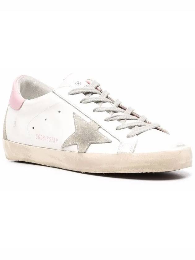 Superstar White Pink Heel Tab Sneakers - GOLDEN GOOSE - BALAAN 3