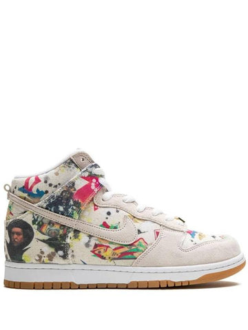 SB Dunk Rammellzee High Top Sneakers Ivory - NIKE - BALAAN 1