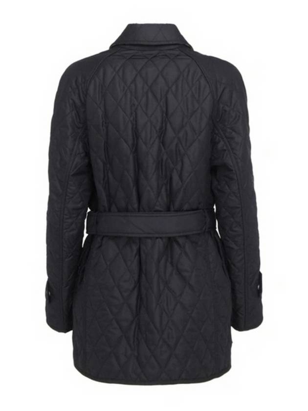 Diamond Quilted Nylon Canvas Field Jacket Black - BURBERRY - BALAAN 3