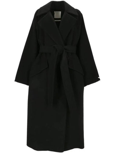 Orense Wool Cashmere Single Coat Black - MAX MARA - BALAAN 1