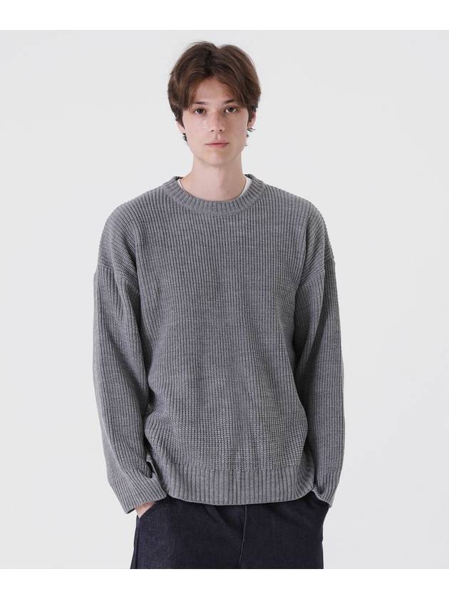 Crewneck overknit hachi sweater gray - PEPPERSEASONING - BALAAN 1