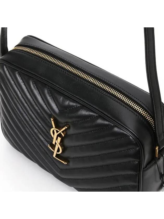 Lou Logo Quilting Cross Bag Black - SAINT LAURENT - BALAAN 6