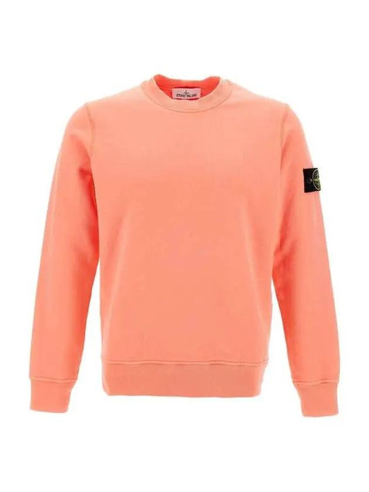 Wappen Patch Crew Neck Sweatshirt Peach - STONE ISLAND - BALAAN 2