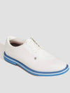 Men'S Perforated Gallivanter Spike Shoes Cerulean White - G/FORE - BALAAN 4