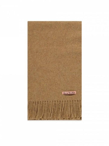 Studios Skinny Wool Muffler Light Brown - ACNE STUDIOS - BALAAN.