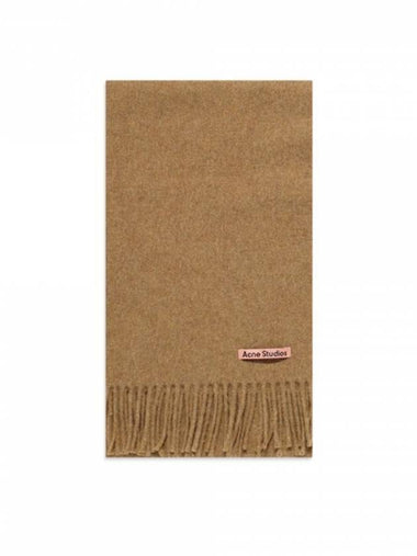 Skinny Wool Muffler Light Brown - ACNE STUDIOS - BALAAN 1