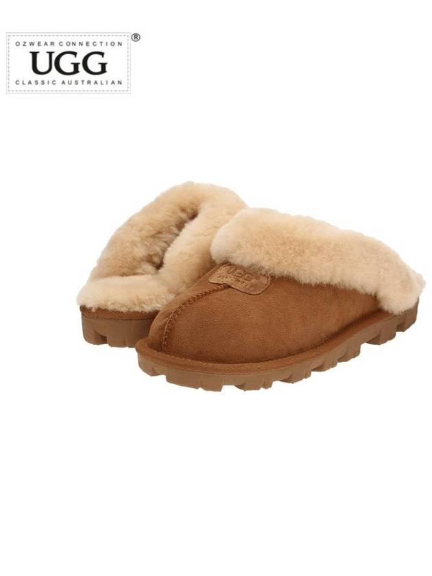 Coquette Slippers Chestnut - OZWEAR UGG - BALAAN.