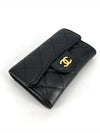 Classic caviar gold flap card wallet - CHANEL - BALAAN 6