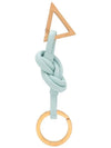 Triangle Nappa Key Holder Pale Blue - BOTTEGA VENETA - BALAAN 2