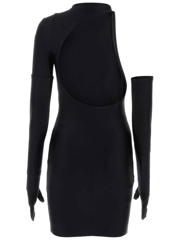 one shoulder dress WITH gloves 746152 TNV431000 B0010431857 - BALENCIAGA - BALAAN 3