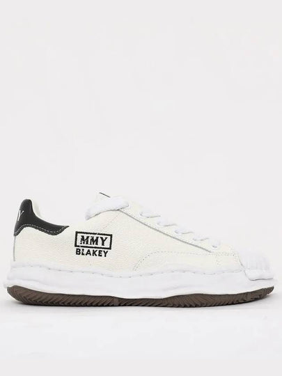 Blakey OG Sole Embossed Leather Low Top Sneakers White - MIHARA YASUHIRO - BALAAN 2