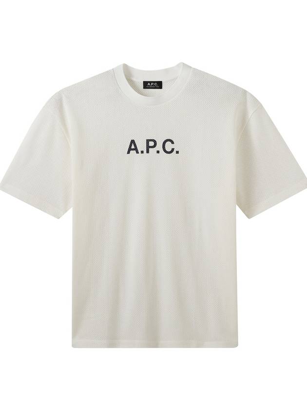 Moran Openwork Short Sleeve T-Shirt White - A.P.C. - BALAAN 7