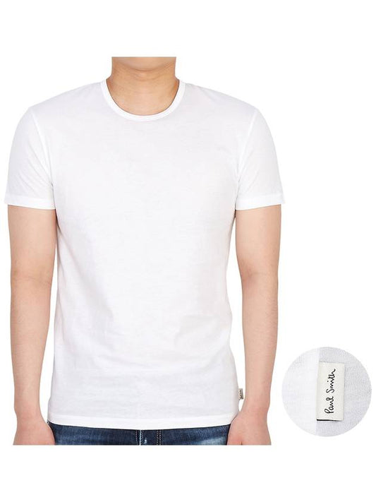 Men's Slimfit Short Sleeve T-Shirt White - PAUL SMITH - BALAAN 2