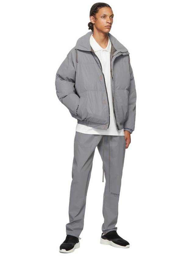 Men's reflective puffer padded jacket silver 585515 - FEAR OF GOD ESSENTIALS - BALAAN 4