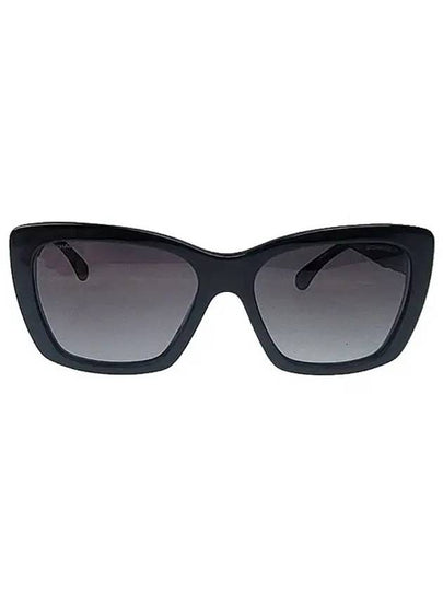 Eyewear Logo Square Sunglasses Black - CHANEL - BALAAN 2