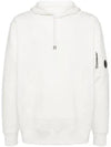 Diagonal Raised Fleece Lens Hoodie White - CP COMPANY - BALAAN 2