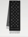 Monogram Wool Scarf Black - LOUIS VUITTON - BALAAN 3