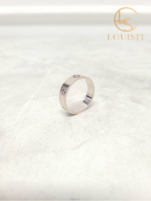 Used luxury goods Lewis It 66 White gold 5 5mm love ring - CARTIER - BALAAN 2