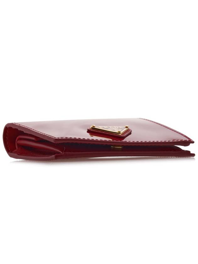 Patent Leather Half Wallet Red - PRADA - BALAAN 6