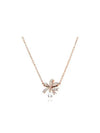 Hyperbola Volta Bow Pendant Necklace Rose Gold - SWAROVSKI - BALAAN 2