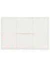 Intrecciato Lambskin Calfskin Card Wallet White - BOTTEGA VENETA - BALAAN 1