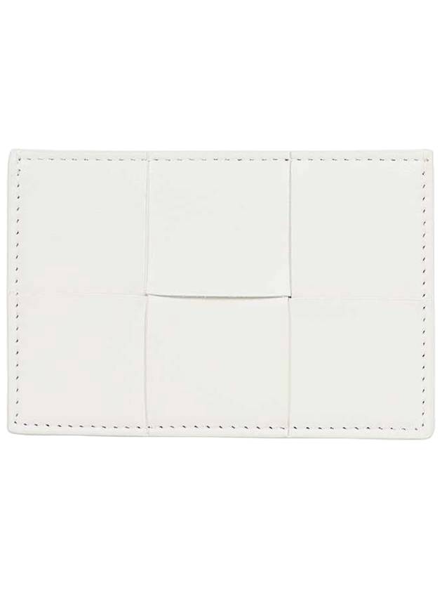 Intrecciato Lambskin Calfskin Card Wallet White - BOTTEGA VENETA - BALAAN 1