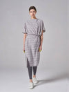 AW11OP02 Tech Structure DressGray Stripe - ATHPLATFORM - BALAAN 3