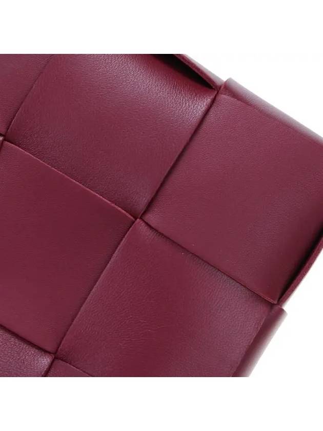 Cassette Intrecciato Mini Tote Bag Bordeaux - BOTTEGA VENETA - BALAAN 6