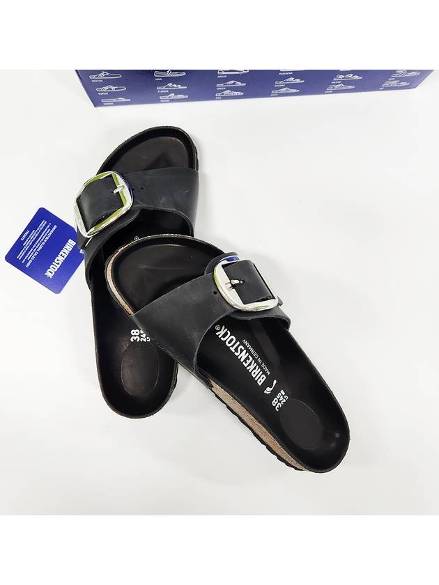 Madrid Big Buckle Slippers Black - BIRKENSTOCK - BALAAN 5