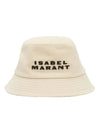 Haley Logo Bucket Hat Black Ecru - ISABEL MARANT - BALAAN 1