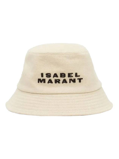 Haley Logo Bucket Hat Black Ecru - ISABEL MARANT - BALAAN 1