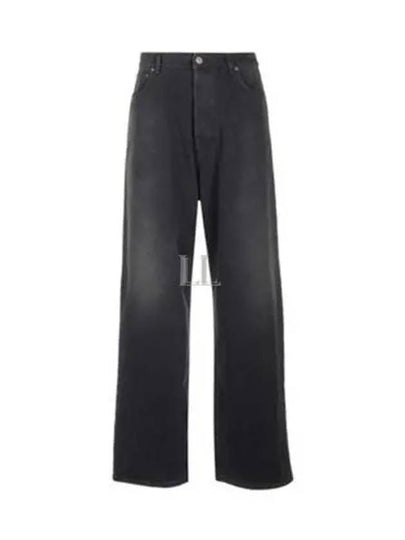 Mid-Rise Wide Jeans Black - BALENCIAGA - BALAAN 2