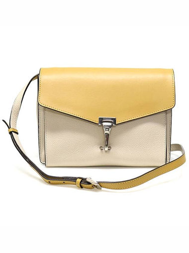 40764721 Yellow Limestone Bicolor Grain Leather McCann Small Cross Bag - BURBERRY - BALAAN 1