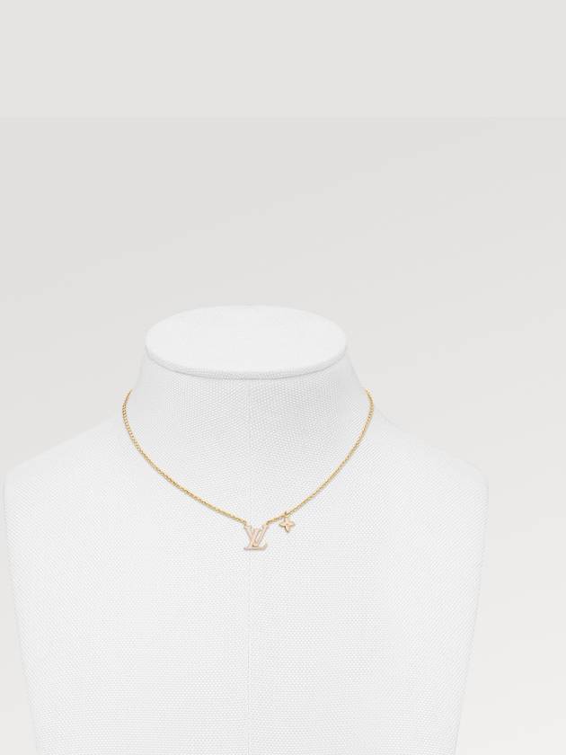 LV Iconic Enamel Necklace Gold - LOUIS VUITTON - BALAAN 3