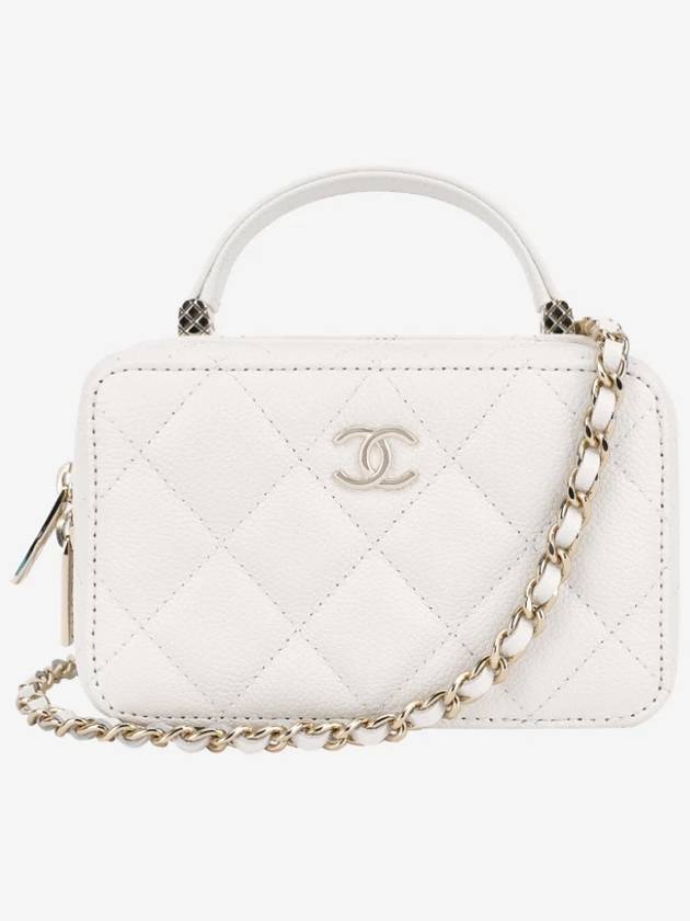 Vanity Chain Bag Cosmetic Bag Camera Bag AP2634 White - CHANEL - BALAAN 1