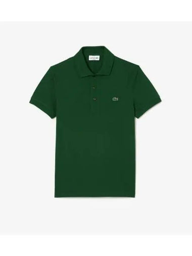 Men s Slim Fit Basic Polo Green - LACOSTE - BALAAN 1