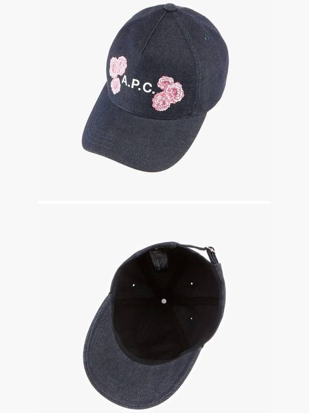 Eden Flower Denim Ball Cap Indigo - A.P.C. - BALAAN 4