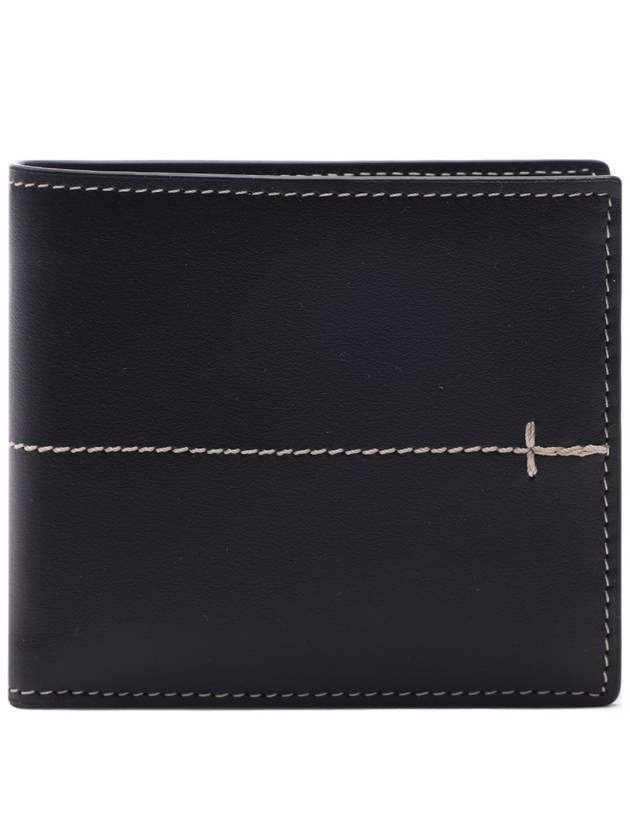 Men's Stitched 2-stage Bicycle Wallet Black - TOD'S - BALAAN.