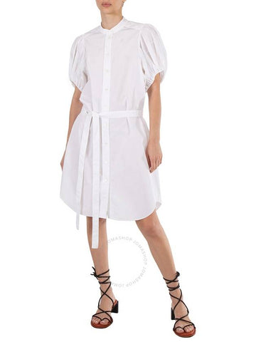 Stella McCartney White Organic Cotton-poplin Anastasia Shirt Dress, Brand Size 44 (US Size 10) - STELLA MCCARTNEY - BALAAN 1