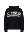 Number Logo Virgin Wool Hood Black - MAISON MARGIELA - BALAAN 2