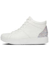 Rally Glitter High Top Sneakers White Mix Leather Women - FITFLOP - BALAAN 3