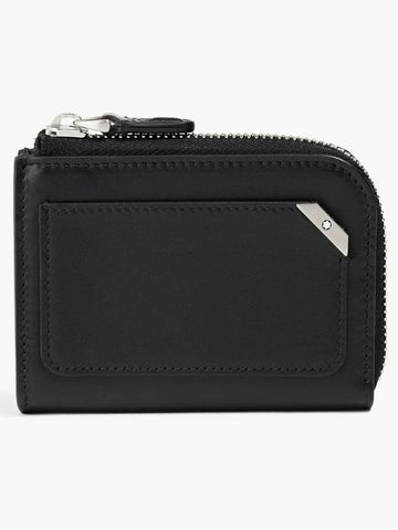 Meisterstück Urban Zip Leather Card Wallet Black - MONTBLANC - BALAAN 1