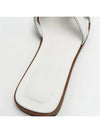 Oran Calfskin Slippers Blanc - HERMES - BALAAN 8