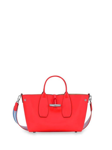 Roseau Box Medium Hand Tote Bag Red - LONGCHAMP - BALAAN 1