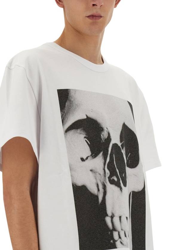 long sleeve t-shirt 781993QTAA60909 WHITE BLACK - ALEXANDER MCQUEEN - BALAAN 4