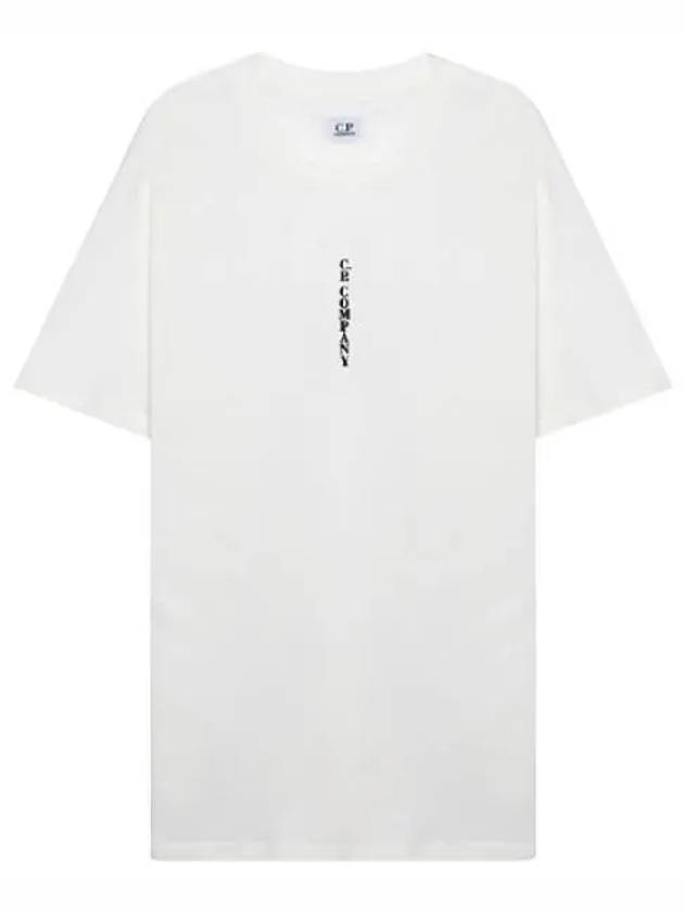 Vertical lettering logo graphic t shirt - CP COMPANY - BALAAN 1