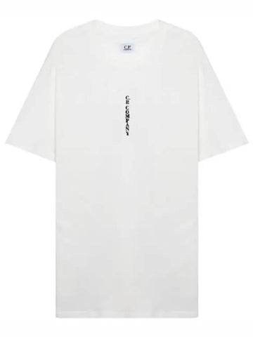 Vertical lettering logo graphic t shirt - CP COMPANY - BALAAN 1