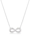 Hyperbola Infinity Pendant Necklace Silver - SWAROVSKI - BALAAN 3