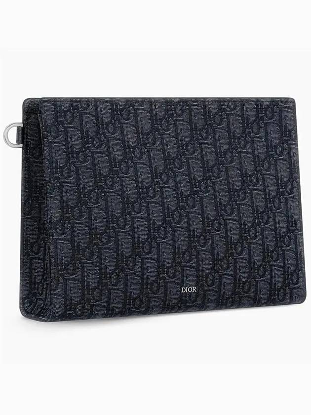 Oblique A5 Triangle Pouch Black - DIOR - BALAAN 3