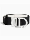 30 Montaigne Reversible Belt White Black - DIOR - BALAAN 3